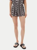 Spodenki damskie - Volcom Szorty materiałowe Sunny Daze B0912410 Czarny Relaxed Fit - miniaturka - grafika 1