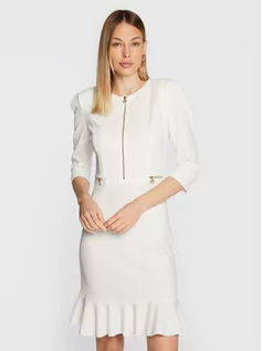 Sukienki - Rinascimento Sukienka koktajlowa CFC0111065003 Biały Regular Fit - grafika 1