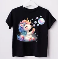 Koszulki dla dziewczynek - koszulka dla dziewczynki unicorn205 - miniaturka - grafika 1