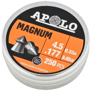 Śrut Apolo Magnum 4.5 mm, 250 szt. 0.55g/8.48gr (12002) - Amunicja do wiatrówek - miniaturka - grafika 1