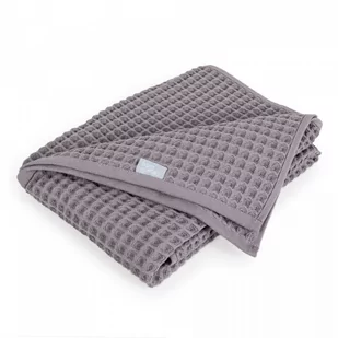 Ceba Baby Kocyk Wafle Line ASH 90x90cm | U NAS SKOMPLETUJESZ CAŁĄ WYPRAWKĘ | SZYBKA WYSYŁKA - Pościel dla dzieci - miniaturka - grafika 1