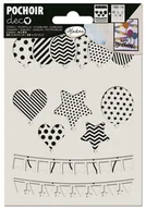 Scrapbooking - Szablon 2-stopniowy 10,8x14cm, Balony - miniaturka - grafika 1