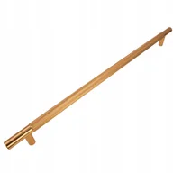 Meble modułowe i akcesoria - Uchwyt meblowy reling ryflowany 320 mm złoty Metalowy uchwyt do szafki - miniaturka - grafika 1