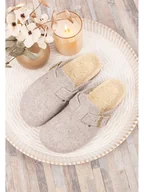 Klapki i japonki damskie - billowy Chodaki w kolorze szarym - miniaturka - grafika 1