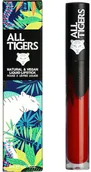 Szminki - All Tigers Natural &amp; Vegan Liquid Lipstick 887 Live Fearless 8ml (3701243208877) - miniaturka - grafika 1