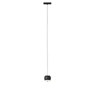 Lampy sufitowe - QAZQA Nowoczesna czarna lampa wisząca do systemu szynowego jednofazowego z LED - Magnetic Lance - miniaturka - grafika 1