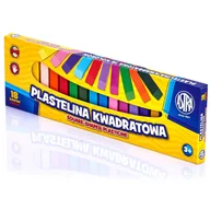 Masy plastyczne - P322 PLASTELINA KWADRATOWA 18 KOLORÓW ASTRA - miniaturka - grafika 1