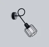 Lampy ścienne - Nietuzinkowy kinkiet z drucianym kloszem SL.1117 z serii BELUCI - miniaturka - grafika 1