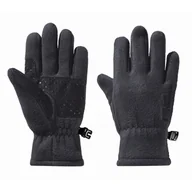 Rękawiczki dla dzieci - Dziecięce rękawiczki polarowe Jack Wolfskin FLEECE GLOVE K phantom - 116 - miniaturka - grafika 1