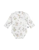 Body dla niemowląt - Bonjour Cherie Body niemowlęce rozpinane długi rękaw bawełna organiczna Romantyczny królik, Rozmiar: 50 - miniaturka - grafika 1