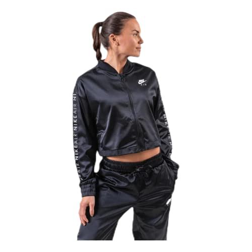 Nike damska kurtka satynowa Nsw Air Trak Czarny XL