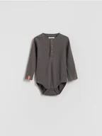 Skarpetki dla dzieci - Reserved - Bawełniane body - ciemnoszary - miniaturka - grafika 1