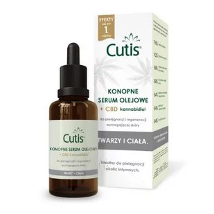 CUTIS Konopne serum olejowe + CBD, 50ml - !!! WYSYŁKA ZA 0 ZŁ PRZY ZAKUPACH POWYŻEJ 49 ZŁ !!! - Serum do twarzy - miniaturka - grafika 1