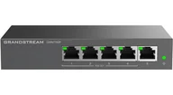 Switche - Grandstream GWN 7700P 5xGbE, 4xPOE, niezarządzalny switch - miniaturka - grafika 1