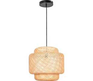 Żyrandol na lince BERTA 1xE27/20W/230V śr. 50 cm bambus - Lampy sufitowe - miniaturka - grafika 1