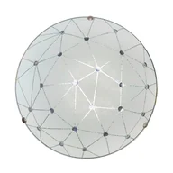 Lampy ścienne - Candellux Plafon szklany lampa biała LED Rock 13-75079 13-75079 - miniaturka - grafika 1