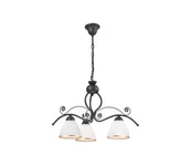 Lampy sufitowe - Żyrandol na łańcuchu RETRO II 3xE27/60W/230V antracyt - miniaturka - grafika 1