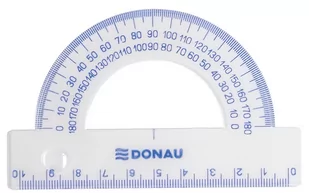Donau Kątomierz , 10cm, 180°, transparentny 7071001PL-00 - Linijki, ekierki - miniaturka - grafika 2