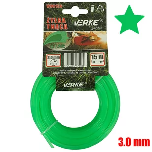 ŻYŁKA TNĄCA DO KOS I PODKASZAREK 3 MM 15 MB VERKE V90136 GWIAZDKA - Akcesoria do kos i kosiarek - miniaturka - grafika 1