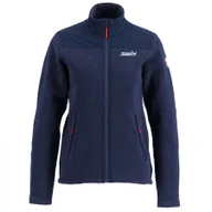 Kurtki i kamizelki sportowe damskie - Swix Blizzard Midlayer, kurtka, damska, granatowy - miniaturka - grafika 1