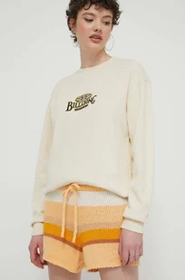 Billabong szorty Sol Time damskie kolor pomarańczowy wzorzyste high waist ABJNS00272 - Spodenki damskie - miniaturka - grafika 1