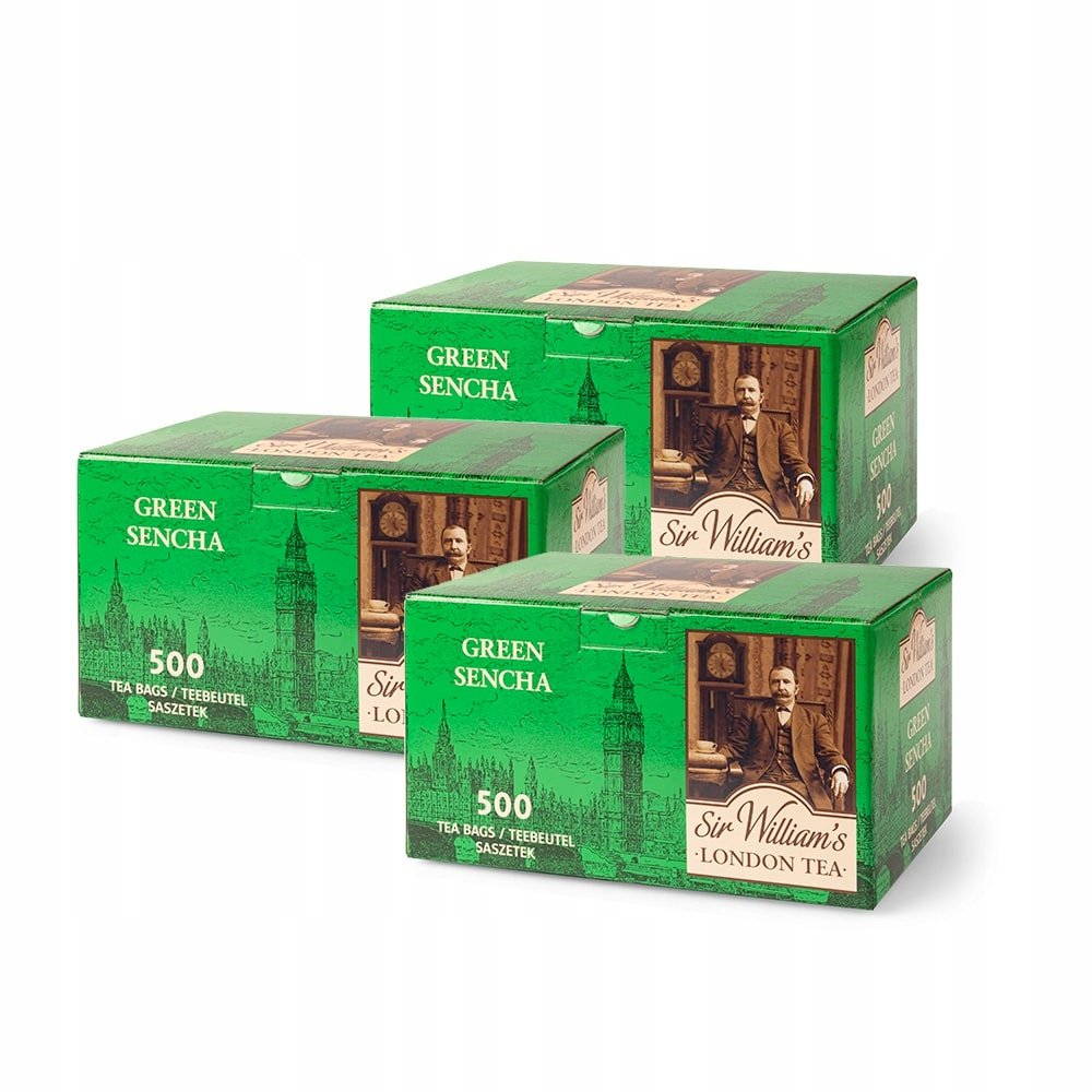 Pakiet 3x Herbata Sir Williams London Green Sencha