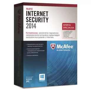 McAffe Internet Security 2014 3PC - Oprogramowanie dedykowane - miniaturka - grafika 1