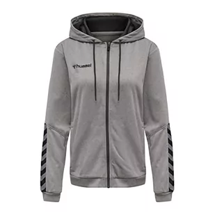 hummel Hummel damska bluza z kapturem z poliestru i kapturem dla kobiet, szary melanż, XS 204939-2006-XS - Bluzy damskie - miniaturka - grafika 1