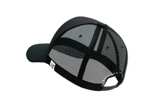 COMPRESSPORT Czapka lifestyle TRUCKER CAP BLACK EDITION 2023 czarna - Czapki i chusty sportowe męskie - miniaturka - grafika 2