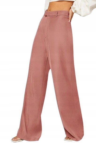 SHEIN SPODNIE DAMSKIE RÓŻOWE ELEGANCKIE 36 VHV