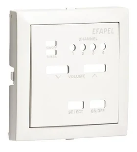 EFAPEL BASE ELEMENT CENTRALNY DO STEROWNIKA DŹWIĘKU MONO BIAŁY 90704 TBR - Sterowniki i przekaźniki - miniaturka - grafika 1
