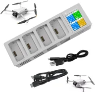 Akcesoria do drona - Ładowarka HUB dron DJI Mini 3 / Mini 3 Pro / Mini 4 Pro 4-aku wyświetlacz - miniaturka - grafika 1