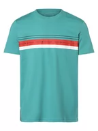Koszulki męskie - Tom Tailor Denim - T-shirt męski, niebieski|zielony - miniaturka - grafika 1