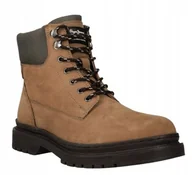 Botki męskie - Pepe Jeans Harry Boot Buty Męskie Brązowe 44 Awe - miniaturka - grafika 1