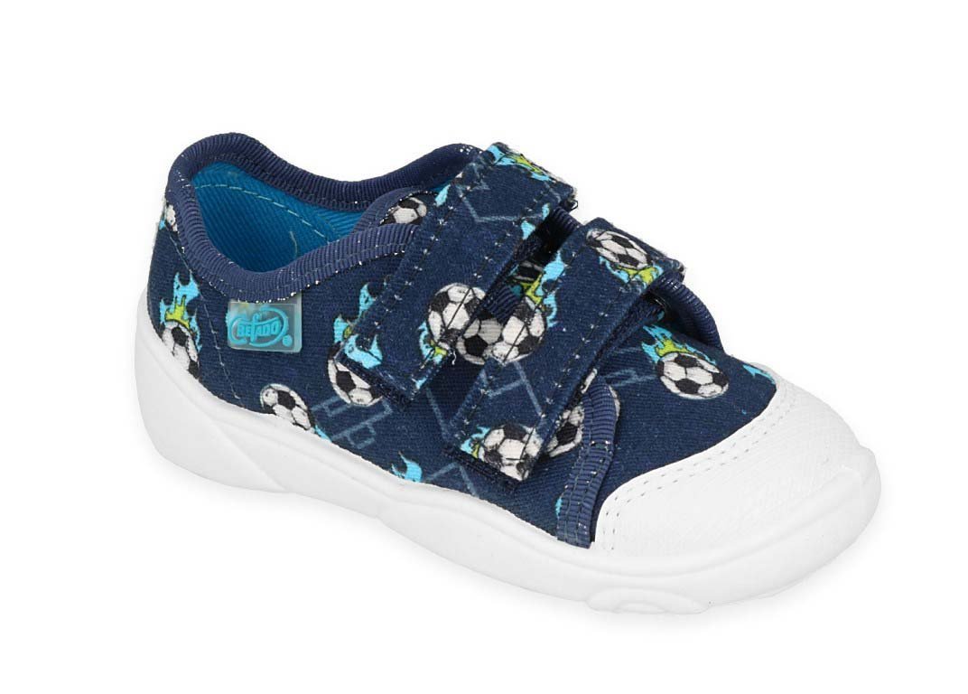 Trampki kapcie dziecięce chłopięce na rzepy granatowe Befado 907P154 -20