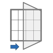 Gabloty - B2B Partner Zewnętrzna gablota jednodrzwiowa, 950 x 1000 mm H 40 12 1000x950 - miniaturka - grafika 1