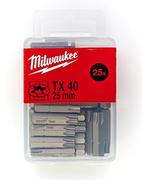 Narzędzia warsztatowe - Milwaukee osprzęt Bit TX 40 25 mm 25 szt) - miniaturka - grafika 1