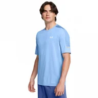 Koszulki sportowe męskie - Męska koszulka treningowa Under Armour UA Tech Utility SS - niebieska - UNDER ARMOUR - miniaturka - grafika 1