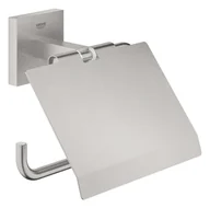Stojaki i wieszaki na papier toaletowy - Grohe QuickFix Start Cube - Uchwyt na papier toaletowy z pokrywą, Supersteel 41102DC0 - miniaturka - grafika 1