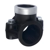 Rury - FAR Obejma rury FI 3/4" 32 mm z odejściem gwintowanym - miniaturka - grafika 1