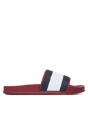 Klapki i japonki męskie - Tommy Hilfiger Klapki Core Hilfiger Flag Pool Slide FM0FM05798 Czerwony - miniaturka - grafika 1