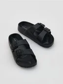 Buty dla chłopców - Reserved - Klapki z klamrami - czarny - miniaturka - grafika 1