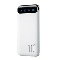 Powerbanki - WEKOME WP-161 - Power bank 10000 mAh Super Charging 2xUSB-A LED (Biały) - miniaturka - grafika 1