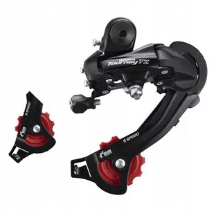 Przerzutka tył Shimano Tourney RD-TZ500 czarna - Części rowerowe - miniaturka - grafika 1