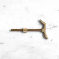 Wieszaki i stojaki - Wieszak The Hook Mosiężny Złoty - miniaturka - grafika 1