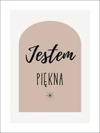 Plakaty - Jestem piękna, brąz - plakat Wymiar do wyboru: 50x70 cm - miniaturka - grafika 1