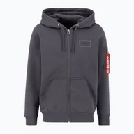 Bluzy męskie - Bluza męska Alpha Industries Back Print Zip vintage grey - miniaturka - grafika 1