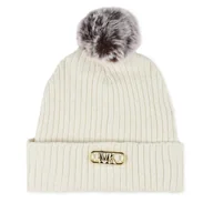 Czapki dla dzieci - Czapka MICHAEL KORS KIDS R30229 Beżowy - miniaturka - grafika 1