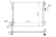 Chłodnice - NRF Chłodnica, układ chłodzenia silnika 59270 59270 - miniaturka - grafika 1