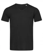 Koszulki męskie - Koszulka męska bawełniana T-shirt w serek Stedman V-Neck ST9010 Black M - miniaturka - grafika 1